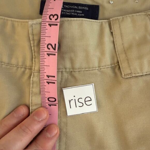 5.11 Tactical Series Men's Cargo Wide Leg Khaki Rip Stop Adj. 35.5" - 39" Work - Picture 7 of 10
